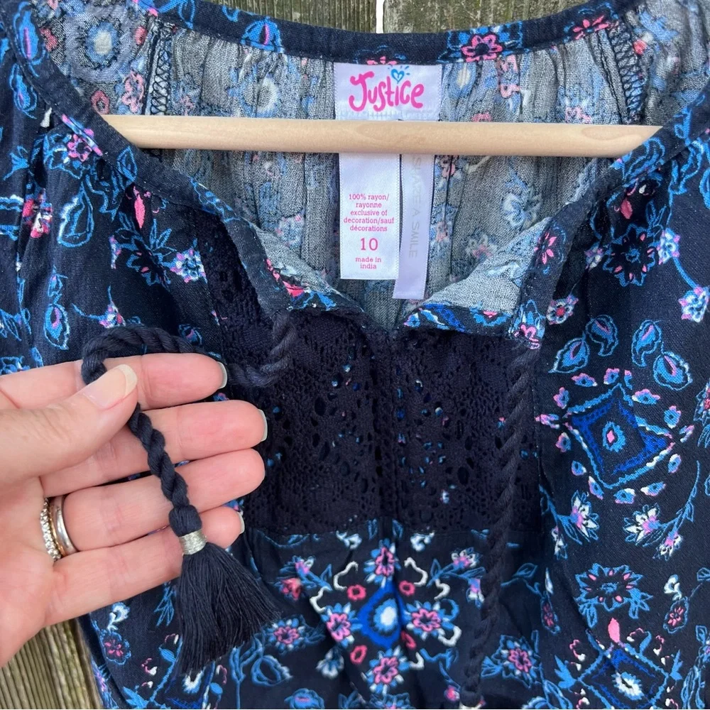 EUC Justice Peasant Top Tie Back